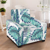 Pattern Tropical Palm Leaves Armchair Slipcover