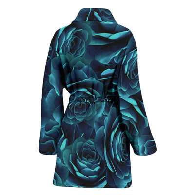 Camellia Pattern Print Design CM04 Women Bathrobe