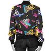 80s Pattern Print Design 3 Women's Bomber Jacket