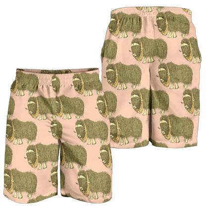 Yak Pattern Print Design 01 Mens Shorts