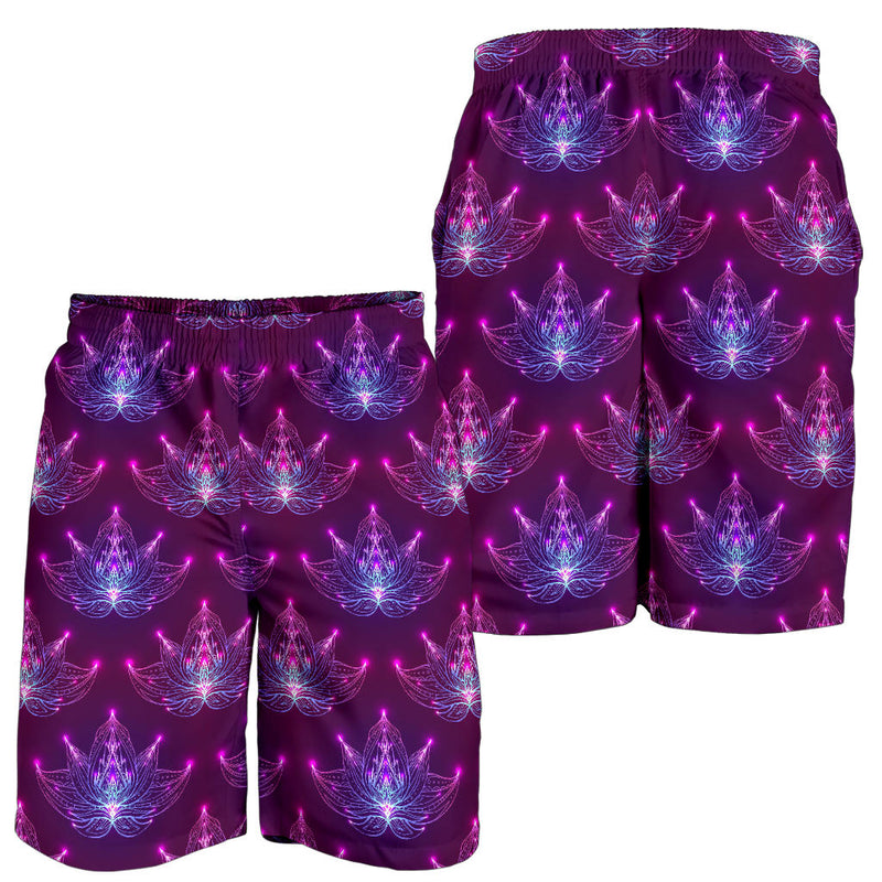 lotus Pattern Print Design LO01 Mens Shorts