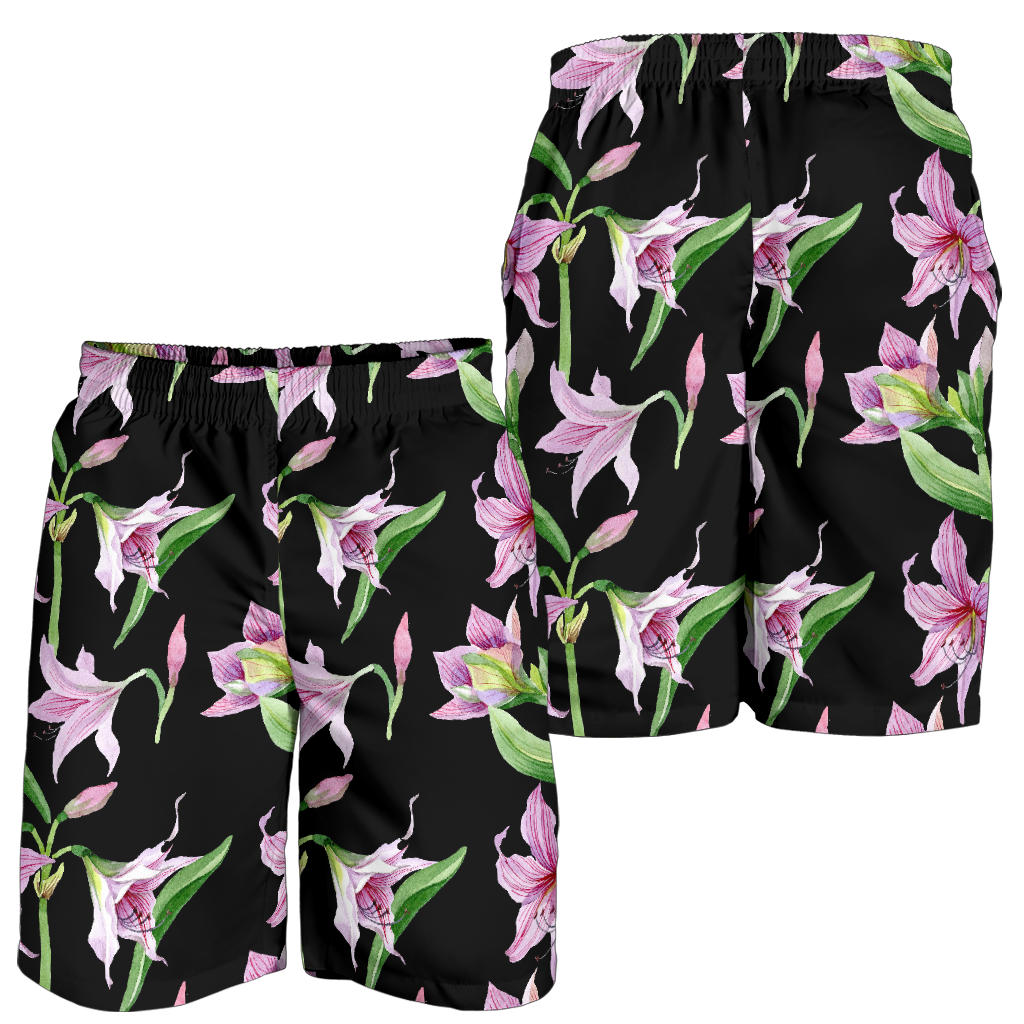 Amaryllis Pattern Print Design AL08 Mens Shorts
