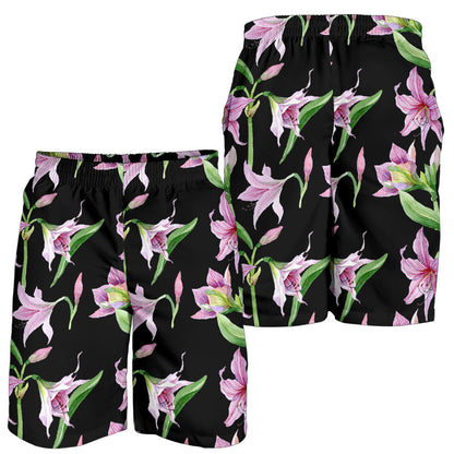 Amaryllis Pattern Print Design AL08 Mens Shorts