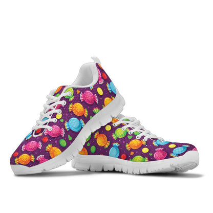 Candy Pattern Print Design CA05 Sneakers White Bottom Shoes