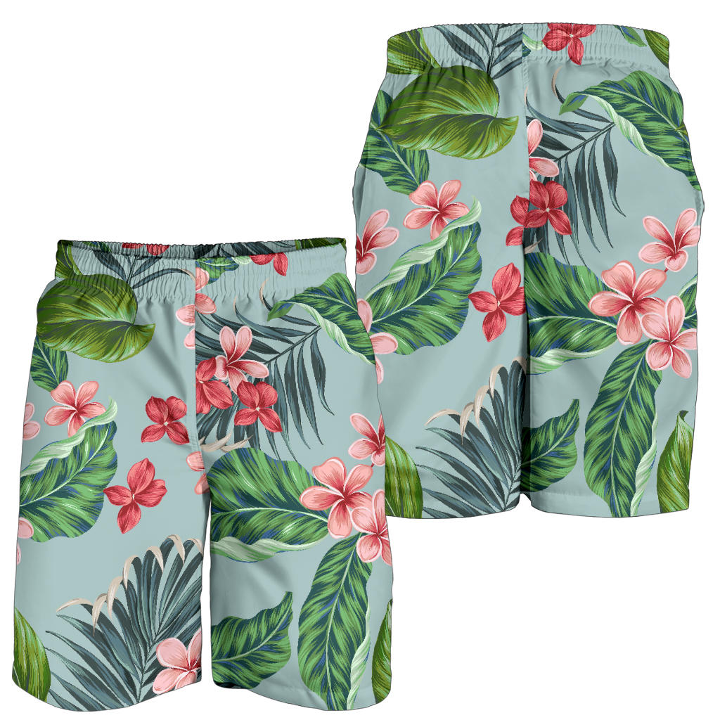 Plumeria Pattern Print Design PM027 Mens Shorts