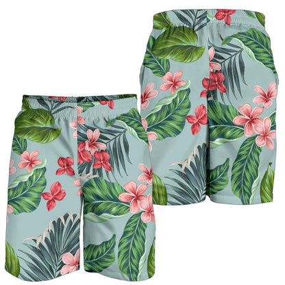 Plumeria Pattern Print Design PM027 Mens Shorts