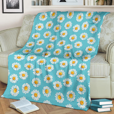 Daisy Pattern Print Design DS03 Fleece Blanket