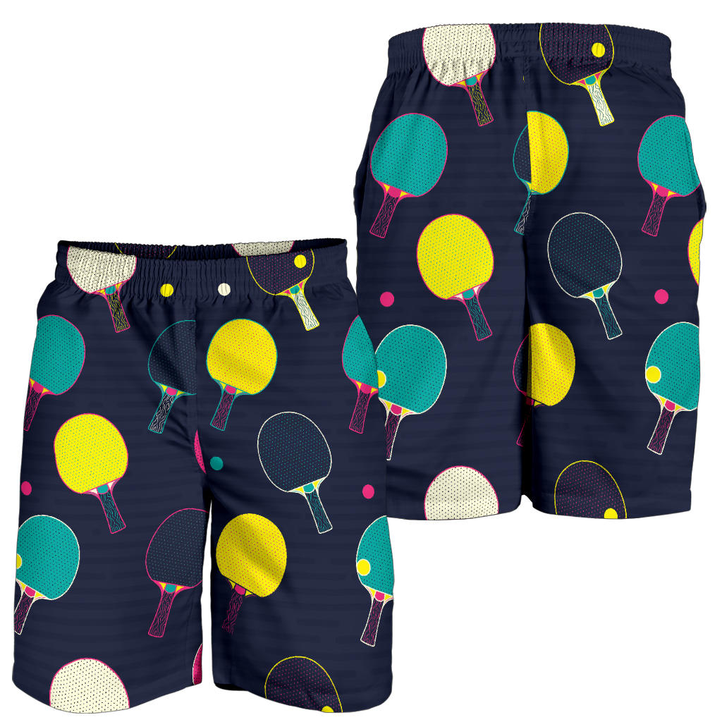 Ping Pong Pattern Print Design A04 Mens Shorts