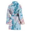 Tropical Flower Pattern Print Design TF01 Women Bathrobe