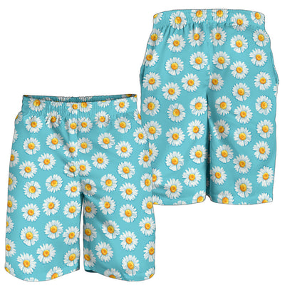 Daisy Pattern Print Design DS03 Mens Shorts