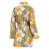 Daffodils Pattern Print Design DF04 Women Bathrobe