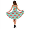 Strawberry Pattern Print Design SB06 Midi Dress