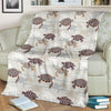 Sea Turtle Pattern Print Design T07 Fleece Blanket