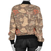 Cowboy Pattern Print Design 02 Women's Bomber Jacket