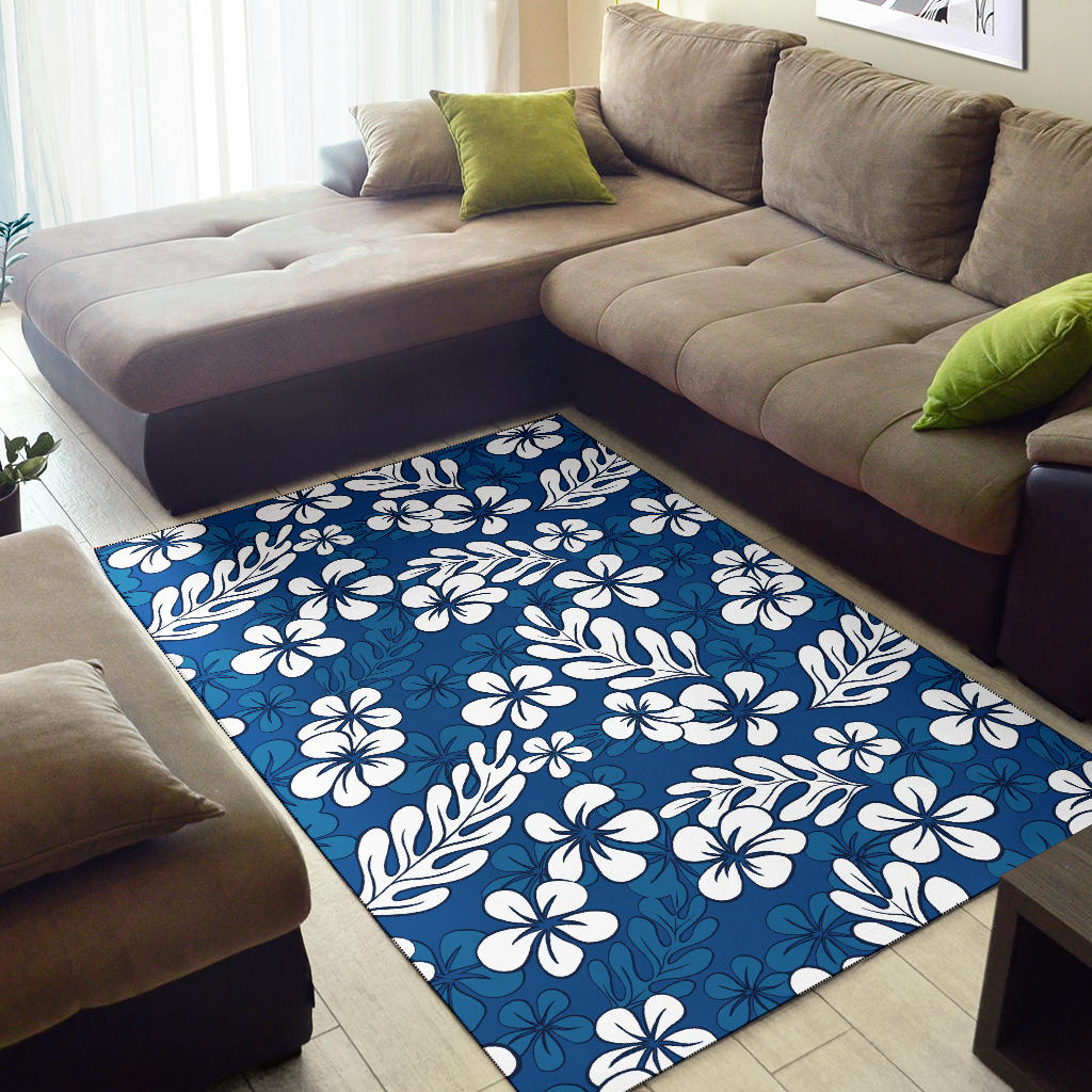 Plumeria Pattern Print Design PM015 Area Rugs