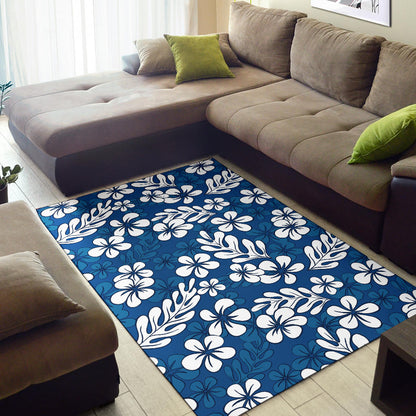Plumeria Pattern Print Design PM015 Area Rugs