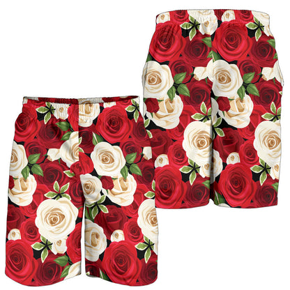 Rose Pattern Print Design RO06 Mens Shorts
