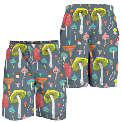 Mushroom Pattern Print Design A03 Mens Shorts