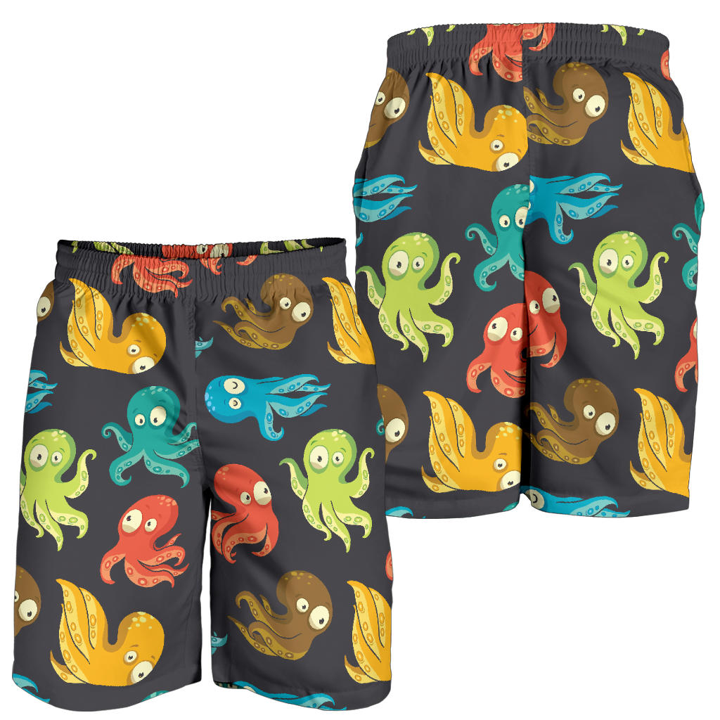 Octopus Pattern Print Design A01 Mens Shorts