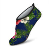 Hibiscus Pattern Print Design HB028 Aqua Water Shoes