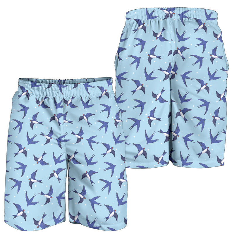 Swallow Bird Pattern Print Design 06 Mens Shorts