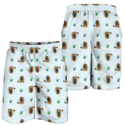 Platypus Pattern Print Design A04 Mens Shorts