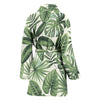 Palm Leaves Pattern Print Design PL014 Women Bathrobe