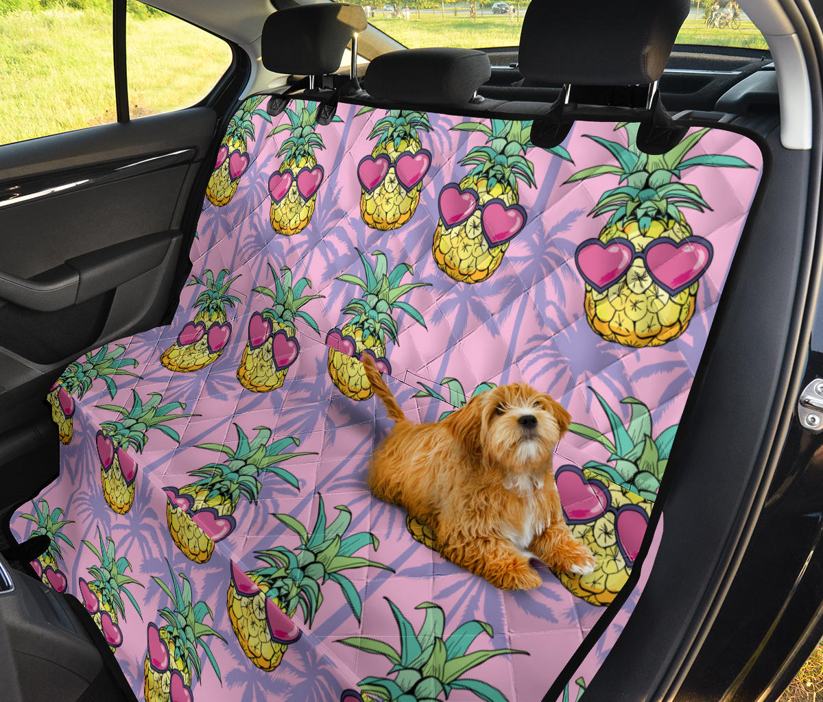 Pineapple Pattern Print Design PP06 Rear Dog  Seat Cover