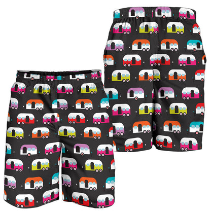 Camper Caravan Pattern Mens Shorts