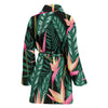 Bird Of Paradise Pattern Print Design BOP03 Women Bathrobe