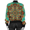 Medallion Pattern Print Design 02 Women's Bomber Jacket