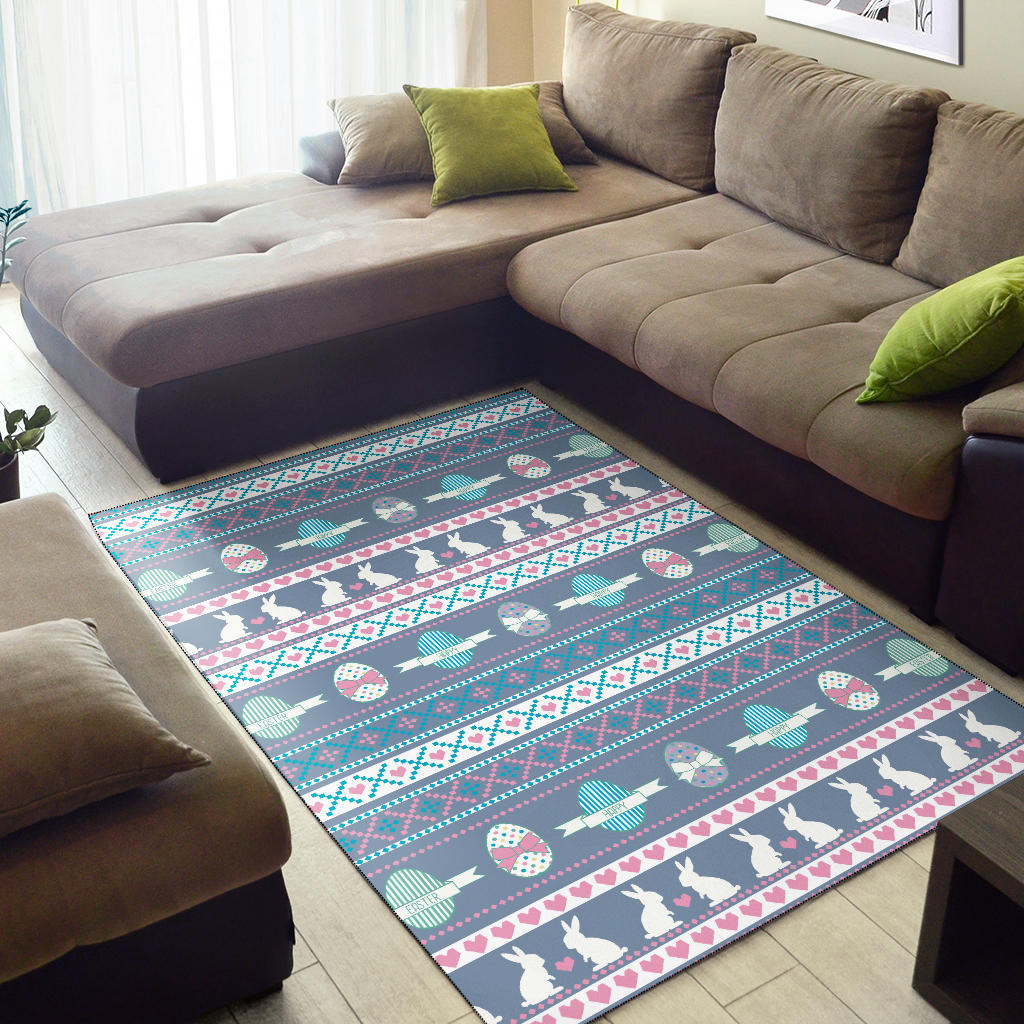 Easter Eggs Pattern Print Design RB013 Area Rugs