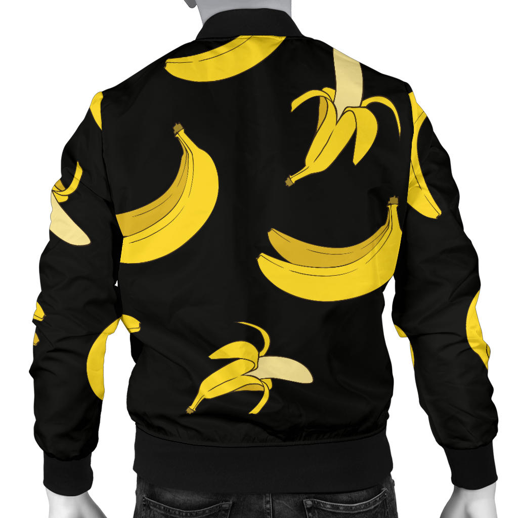 Banana Pattern Print Design BA05 Men Bomber Jacket