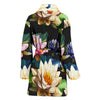 Water Lily Pattern Print Design WL02 Women Bathrobe