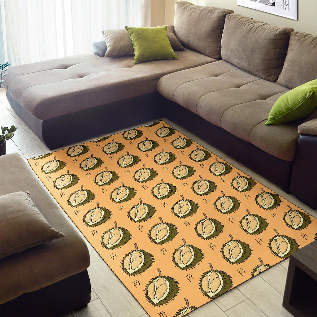 Durian Pattern Print Design DR02 Area Rugs