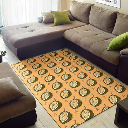 Durian Pattern Print Design DR02 Area Rugs