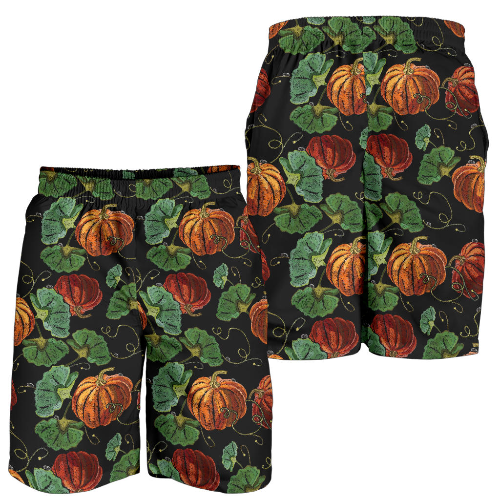 Pumpkin Pattern Print Design A02 Mens Shorts