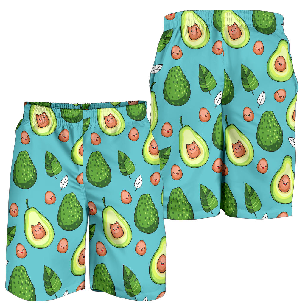 Avocado Pattern Print Design AC05 Mens Shorts