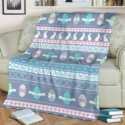 Easter Eggs Pattern Print Design RB013 Fleece Blanket