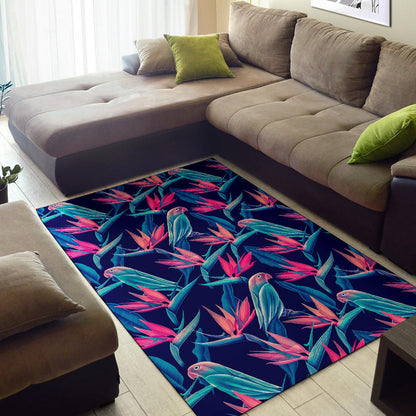 Tropical Flower Pattern Print Design TF024 Area Rugs