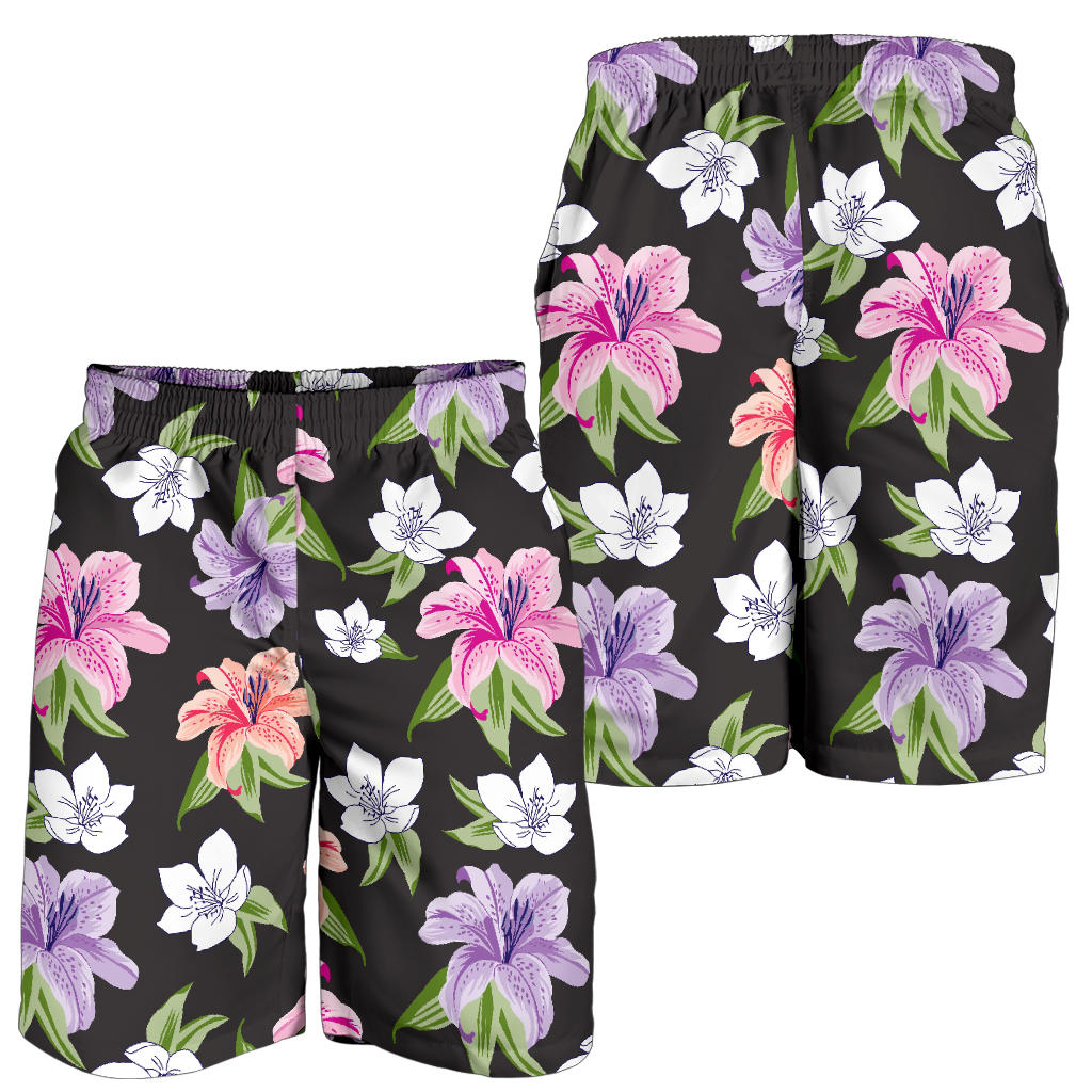 Lily Pattern Print Design LY02 Mens Shorts