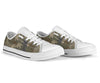 Palm Tree camouflage White Bottom Low Top Shoes
