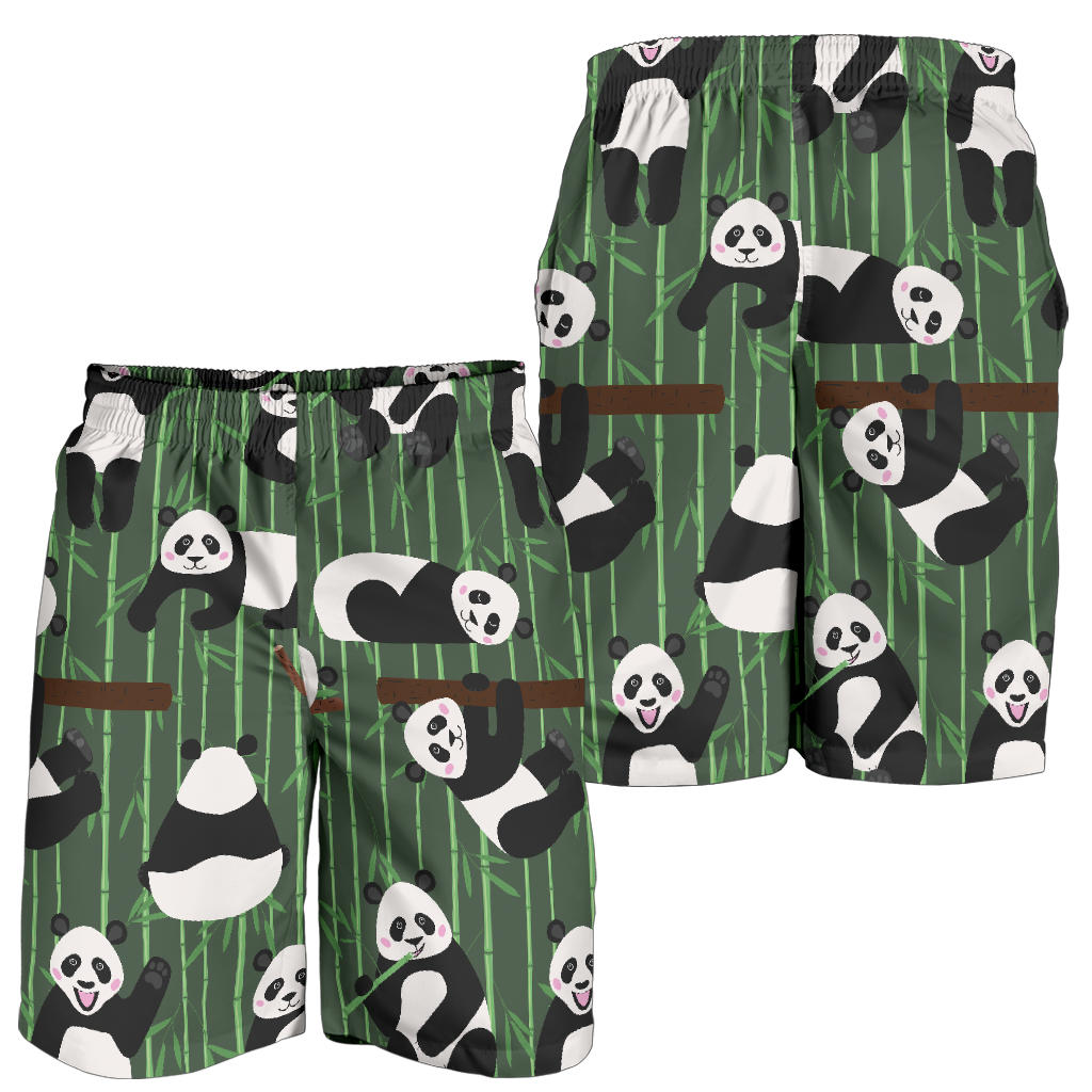 Panda Pattern Print Design A04 Mens Shorts