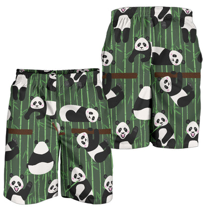 Panda Pattern Print Design A04 Mens Shorts