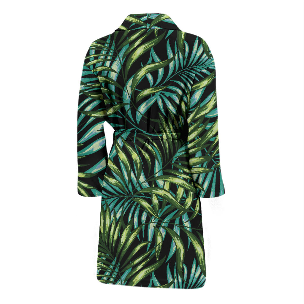 Tropical Flower Pattern Print Design TF08 Men Bathrobe