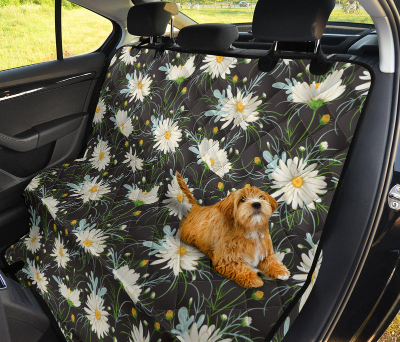 Daisy Pattern Print Design DS08 Rear Dog  Seat Cover