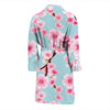 Cherry Blossom Pattern Print Design CB04 Men Bathrobe