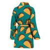 Taco Pattern Print Design TC07 Women Bathrobe