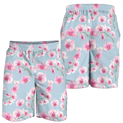 Orchid Pattern Print Design A01 Mens Shorts