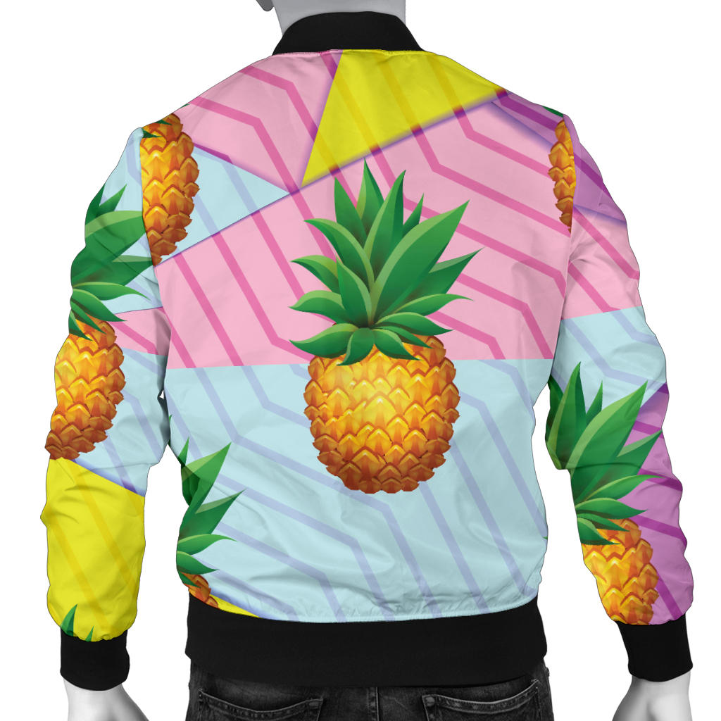 Pineapple Pattern Print Design PP05 Men Bomber Jacket
